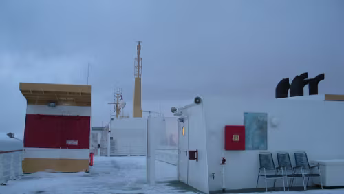 2. Tag Hurtigrute Havøysund, die M/S Narvik von hinten gesehen