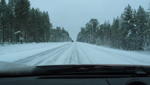 Kuopio Auf der Fahrt von Rovaniemi nach Kuopio