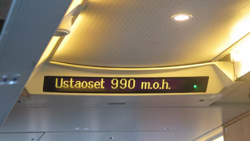 Oslo – Bergen Ustaoset, 990 Meter über dem Meeresspiegel