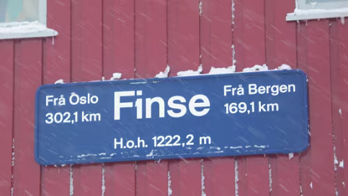 Oslo – Bergen Finse, 1.222,20 Meter über dem Meeresspiegel