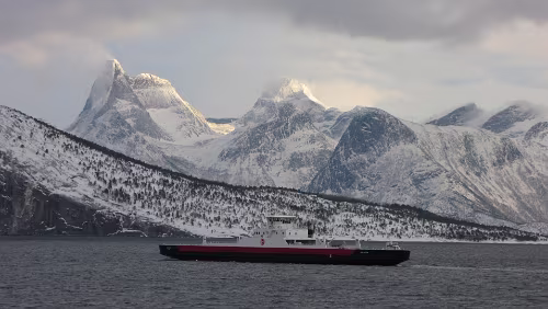 Mosjøen – Harstad Die Fähre nach Skaberget