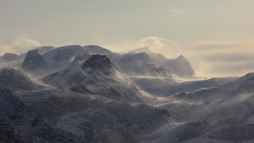Bodø – Rørvik Ausläufer des Gletschers Svartisen