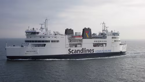 Oslo – Hahnstätten Die Fähre aus Puttgarden läuft ein