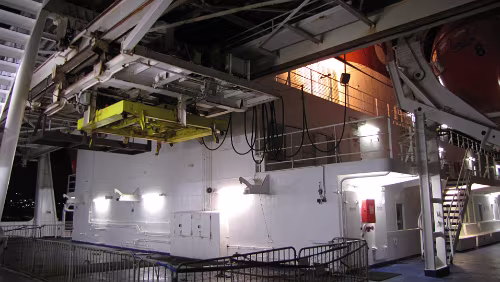 Stavanger – Oslo Konstruktion auf dem Schiff