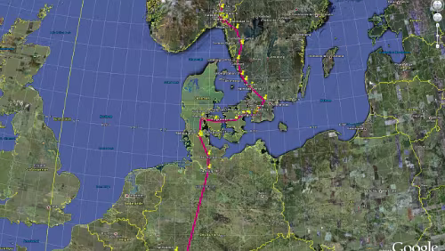 Frankfurt (Main) Süd – København H Überblick über die Tour des Tages · Donnerstag: Hahnstätten, København H · Freitag: København H, Göteborg C, Oslo S