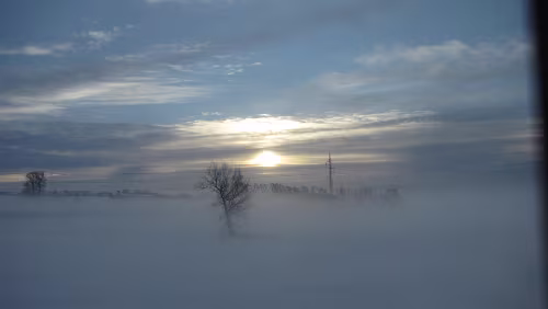 Frankfurt (Main) Süd – København H Danmark im Winterkleid