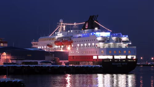 Hurtigrute Mehamn – Tromsø Richard With in Hammerfest