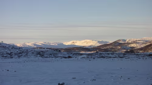 Bergen – Stockholm C Kurzer Aufenthalt in Ustaoset stasjon