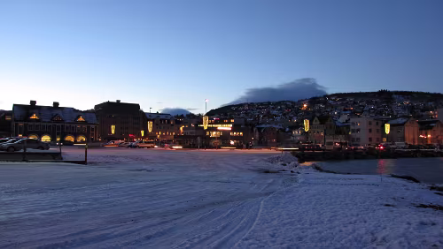Tromsø – Harstad – Narvik In der Mitte das Busterminal