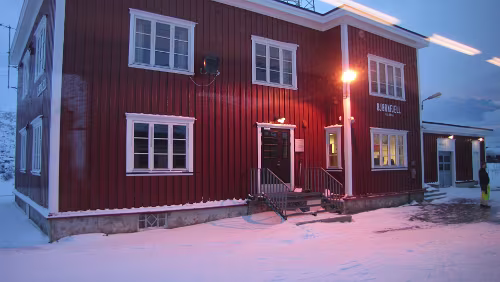 Narvik – Boden C Bjørnfjell auf 513,7 m, letzte Station auf norwegischer Seite