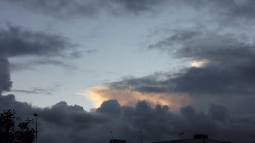 Preikestolen Morgendlicher Blick aus dem Hotelfenster, sieht gar nicht sooo schlecht aus, immerhin hatte es die ganze Nacht geregnet