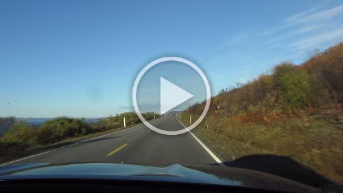 Vadsø – Kirkenes – Grense Jakobselv – Rovaniemi Auf der E75 am Varangerfjord kurz nach dem Start in Vadsø