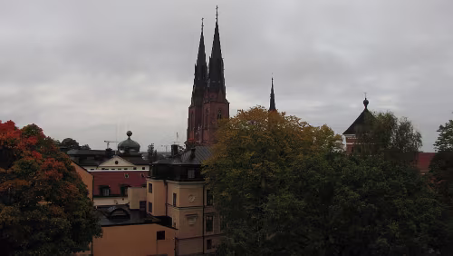 Uppsala – Malmö Uppsala domkyrka von meiner Unterkunft aus gesehen