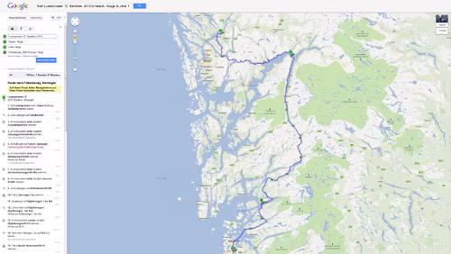 Tour Planung 05 - Luramyrveien 12, 4313 Sandnes, Norwegen nach Fotlandsvåg, Norwegen - Google Maps - Opera Mi 19.09.2012 – Sandnes - Fotlandsvåg Größere Kartenansicht