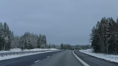 Malmö – Kristinehamn Noch hat es keinen Schnee auf den Straßen