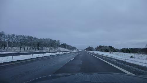 Malmö – Kristinehamn Noch hat es keinen Schnee auf den Straßen