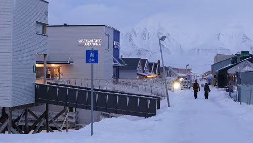 Longyearbyen Die Fußgängerzone