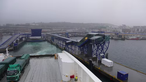 Norheimsund – Kristiansand – Hjørring Und los geht es. Sehr pünktliche Abfahrt.