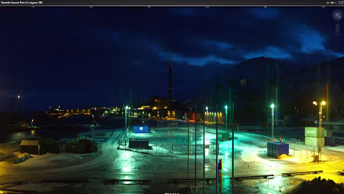 WebCams Svalbard Livecam Port of Longyear 25.01.2015