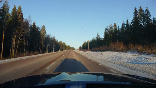Karlstad – Östersund Auf der Fahrt nach Östersund