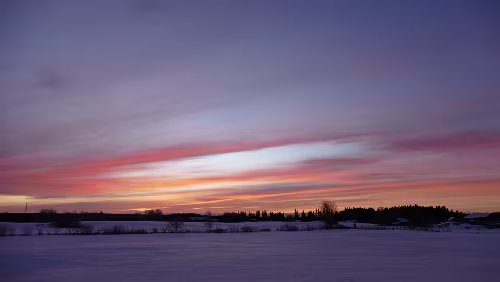 Östersund – Engan Am frühen Morgen auf dem Inlandsvägen nach Östersund
