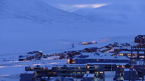 Longyearbyen Blick in das Adventdalen