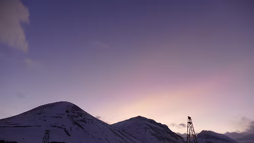 Longyearbyen – Tromsø Ein kurzer Moment freie Sicht in Richtung Süd-Osten
