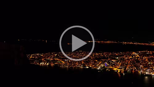 Longyearbyen – Tromsø Blick auf Tromsø vom Storsteinen