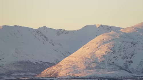 Tromsø – Svolvær Blick nach Süden am Polaria in Tromsø
