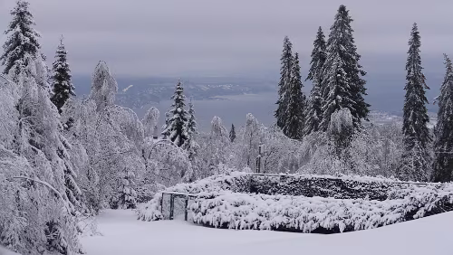 Oslo – Göteborg Blick vom Hotel Voksenåsen auf Oslo