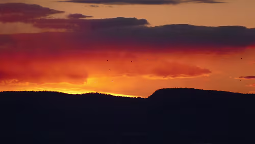 Malmö – Oslo Ein phantastischer Blick vom Signo Conrad Svendsen senter. Ein schöner Sonnenuntergang
