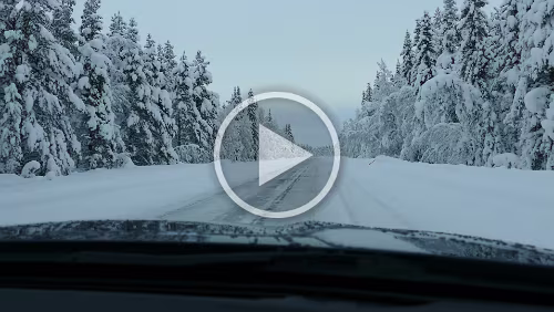 Östersund – Fauske Viel Schnee. Abkürzung nach Slagnäs.