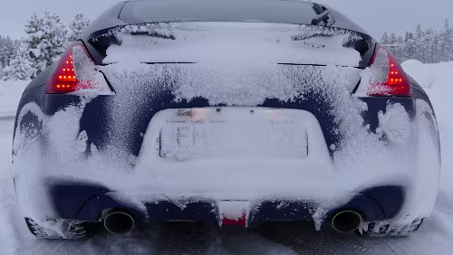 Östersund – Fauske Mitten im Nichts auf der Abkürzungsstrecke zwischen Slagnäs und Arjeplog.