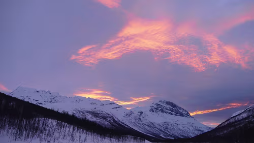 Tromsø – Saltstraumen Feuriger Sonnenaufgang