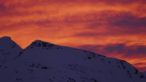 Tromsø – Saltstraumen Feuriger Sonnenaufgang