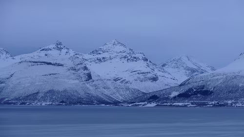 Tromsø – Saltstraumen Dieses mal kein blauer Himmel aber trotzdem ein grandioses Panorama