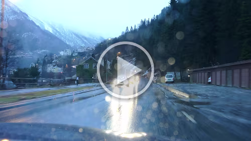 Norheimsund – Kristiansand – Hjørring Fahrt durch Odda, die Ruhe vor dem Sturm