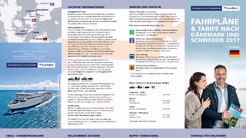 Fähren FAHRPLÄNE & TARIFE NACH DÄNEMARK UND SCHWEDEN 2017