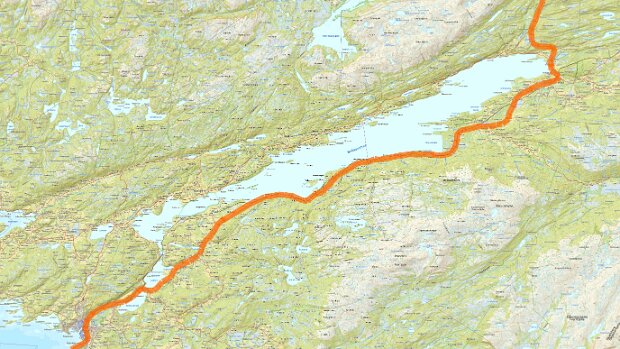 Alternative Streckenführung Straumen – Trondheim