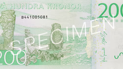 Sedel 200-krona banknote