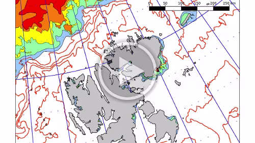 Eiskarten Eiskarten als Video, Svalbard , Quelle: Norwegian Ice Service - MET Norway