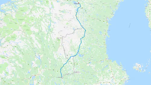 Sunne – Östersund Mo 28.01.2019 Sunne – Sveg – [84] – [315] – [316] – Klövsjö – Östersund ‚Hotel Jämteborg‘, 6 Std. 4 Min. (492 km) Karte / Karte