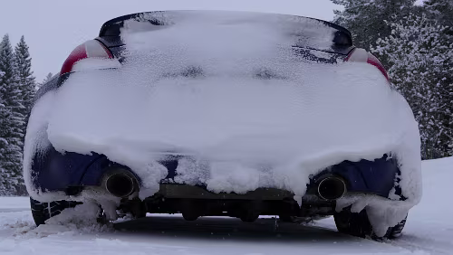 Sunne – Östersund Alles zugeschneit