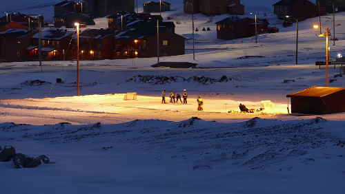 Longyearbyen Da wird Eishockey gespielt