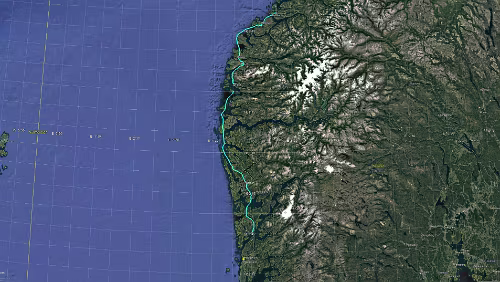 Bergen – Haugesund Do 07.02.2019 Bergen – Haugesund, ‚Flathauggaten 47‘, 3 Std. 10 Min. (139 km) Karte / Karte