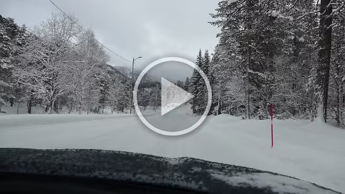 Rjukan Abfahrt in Haukeli nach Rjukan