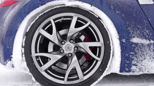 Rjukan Alles voller Schnee in den Radkästen