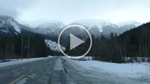 Haukeli – Kristiansand – Hjørring Tja, und schon ist nur noch Schneematsch auf der Straße.
