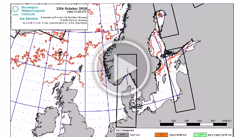 Eiskarten Eiskarten als Video, die Baltikum , Quelle: Norwegian Ice Service - MET Norway
