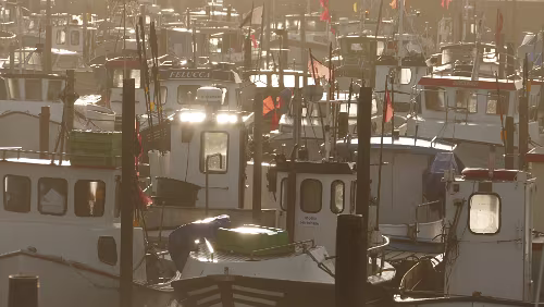 Hjørring – Vågsli Kleine Boote im Hafen von Hirtshals